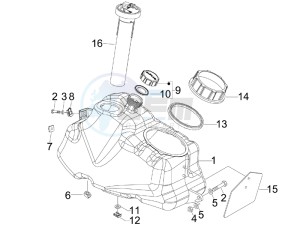 Beverly 500 (USA) USA drawing Fuel Tank