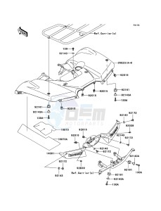 KVF750_4X4 KVF750D9F EU GB drawing Rear Fender(s)