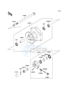 ELIMINATOR 125 BN125A6F GB XX (EU ME A(FRICA) drawing Front Hub