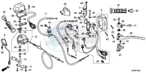 TRX500FA5G TRX500FA Europe Direct - (ED) drawing SWITCH/ CABLE