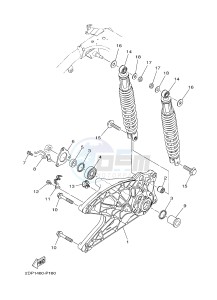 GPD125A GPD125-A NMAX125 (2DS6) drawing REAR ARM & SUSPENSION