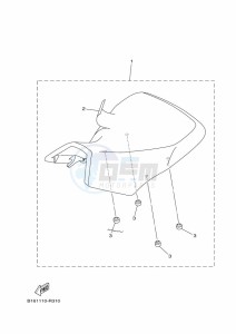 YFM450FWBD KODIAK 450 EPS (BEY1) drawing SEAT