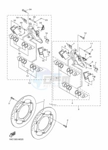 FJR1300-AE (B96S) drawing FRONT BRAKE CALIPER