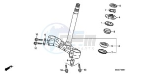 ST13009 Europe Direct - (ED / MME) drawing STEERING STEM