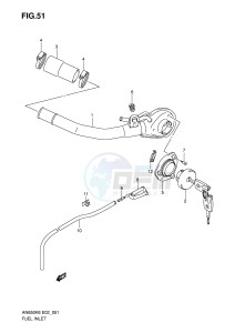 AN650 (E2) Burgman drawing FUEL INLET