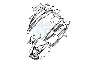 XC K CYGNUS R 125 drawing SIDE COVER