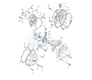 XJ6-S DIVERSION ABS 600 drawing CRANKCASE COVER 1