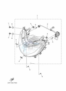 GPD150-A NMAX 150 (BV4D) drawing STEERING HANDLE & CABLE