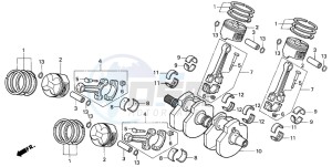 VF750CD drawing CRANKSHAFT/PISTON