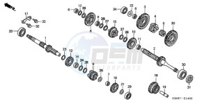 TRX250TM9 Australia - (U) drawing TRANSMISSION