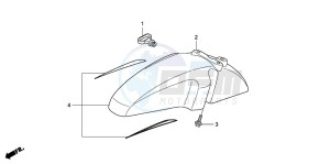 SH125R drawing FRONT FENDER