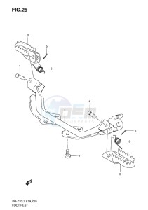 DR-Z70 EU drawing FOOTREST