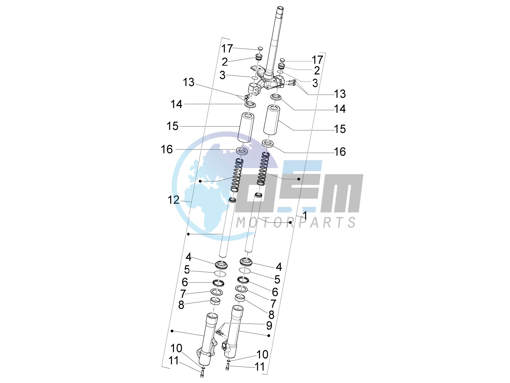 Fork components (Kayaba)