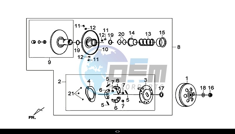 DRIVEN PULLEY ASSY