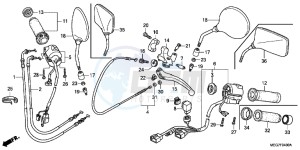 VT750C2BB Shadow E drawing HANDLE SWITCH