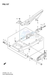 SFV650 (E21) Gladius drawing REAR SWINGINGARM