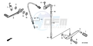 CBR1000RA9 Korea - (KO / ABS) drawing PEDAL