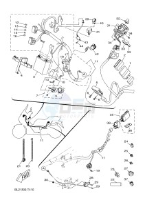 YP125RA X-MAX 125 ABS POLICE BELGIUM drawing ELECTRICAL 1