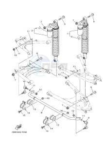 YXE700E YXE70WPHG WOLVERINE EPS CAMO (2MB9) drawing REAR SUSPENSION