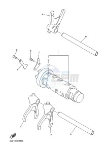 XJ6F 600 DIVERSION F (1CWP 1CWN) drawing SHIFT CAM & FORK