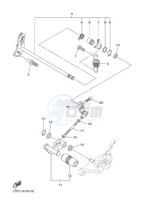 XVS950CUD-A XV950 ABS XV950 R-SPEC (BS54) drawing SHIFT SHAFT