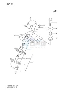 LT-F250 (E17) drawing LICENSE LAMP (E4)