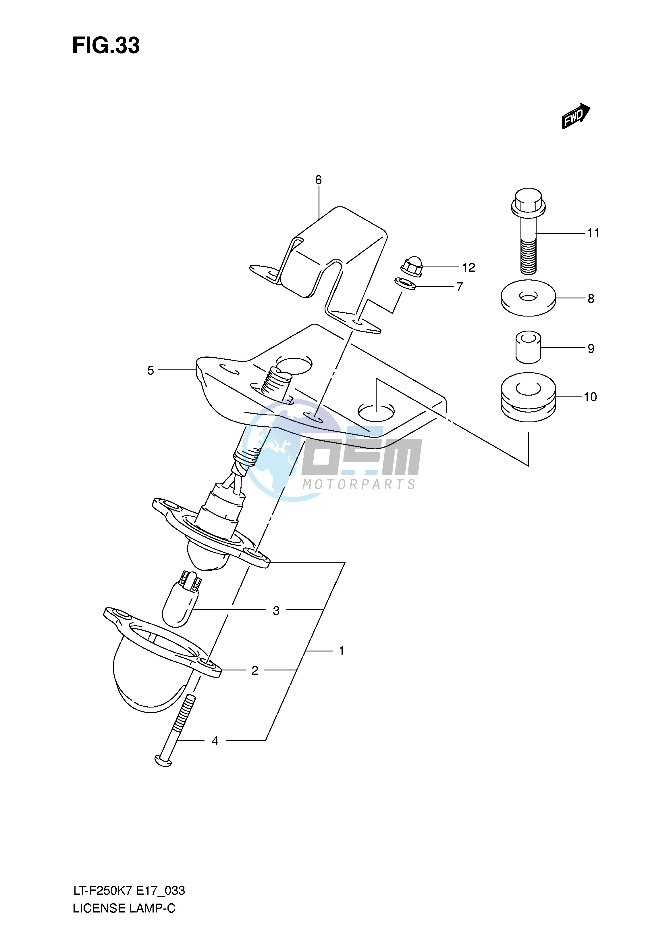 LICENSE LAMP (E4)