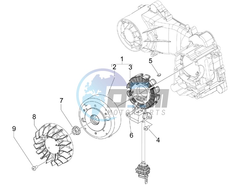 Flywheel magneto