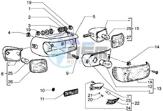 Rear tail lamp