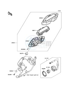 KLX125 KLX125CCF XX (EU ME A(FRICA) drawing Meter(s)