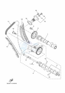 MT-07 MTN690-U (BHH3) drawing CAMSHAFT & CHAIN