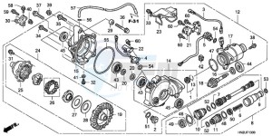 TRX500FAA Australia - (U) drawing FRONT FINAL GEAR