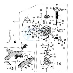 ELY 125DN EU drawing CARBURETTOR *MIKUNI*