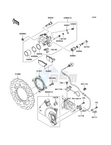 Z1000_ABS ZR1000C7F FR GB XX (EU ME A(FRICA) drawing Rear Brake