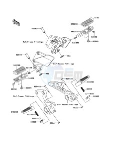 ZZR1200 ZX1200-C4H XX (EU ME A(FRICA) drawing Footrests