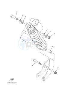 YFM350 YFM35RB RAPTOR 350 (1BS8 1BS7) drawing REAR SUSPENSION