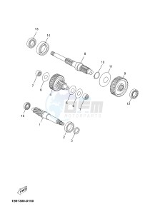 YPR125R XMAX 125 EVOLIS 125 (2DMB 2DMB) drawing TRANSMISSION