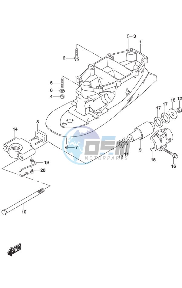 Drive Shaft Housing w/Transom (L)