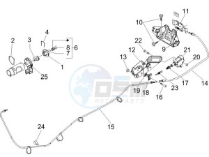 Granturismo 125 L E3 drawing Locks