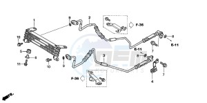 VFR800 drawing OIL COOLER