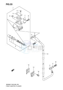 RM250 (E3-E28) drawing FRONT MASTER CYLINDER