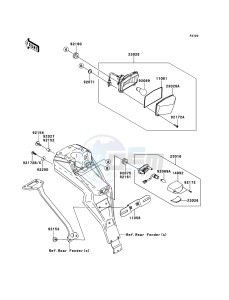 D-TRACKER_125 KLX125DDF XX (EU ME A(FRICA) drawing Taillight(s)