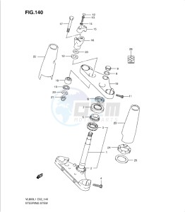 VL800 drawing STEERING STEM (VL800L1 E19)