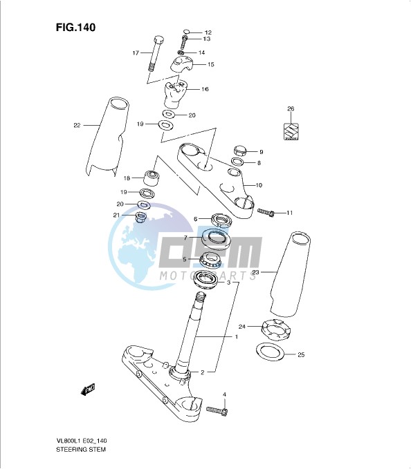 STEERING STEM (VL800L1 E19)