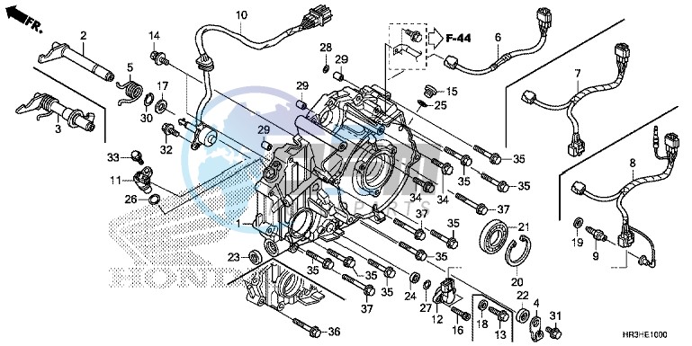 REAR CRANKCASE COVER