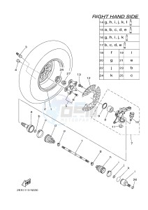 YFM700FWB KODIAK 700 (B165) drawing FRONT WHEEL 2