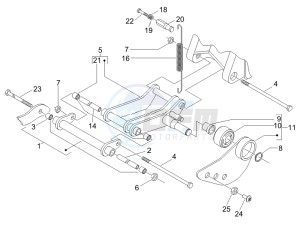 Fly 150 4t (USA) USA drawing Swinging arm