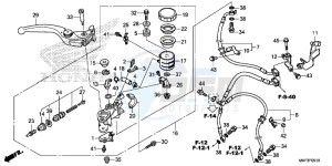 CBR1000RAH 2ED - (2ED) drawing FRONT BRAKE MASTER CYLINDER (CBR1000RA/ S1/ S2)