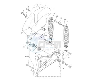 VP X-CITY 250 drawing REAR SHOCK ABSORBER