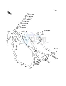 VN 1600 B [VULCAN 1600 MEAN STREAK] (B6F-B8FA) B6F drawing FRAME